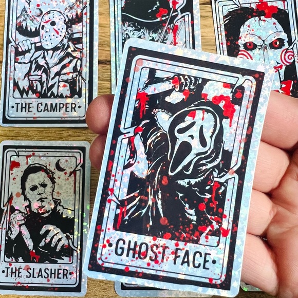 🔪🩸👹👻 Horror sticker bundle lot of 10 Mystery horror stickers! Be surprised - Picture 9 of 12
